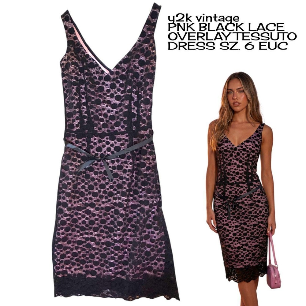 Breathtaking‎ vintage 90s / early Y2K Tessuto cocktail sheath dress 6